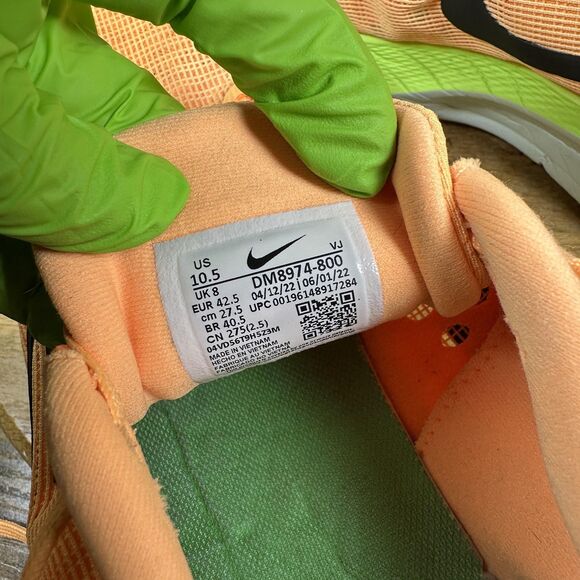 Nike ZoomX Vaporfly NEXT% 2 Shoes Mens Size 10.5 Orange Green Running DM8974-800 main image 5